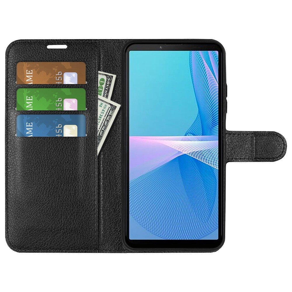 Sony Xperia 10 iV Wallet Book Cover Black