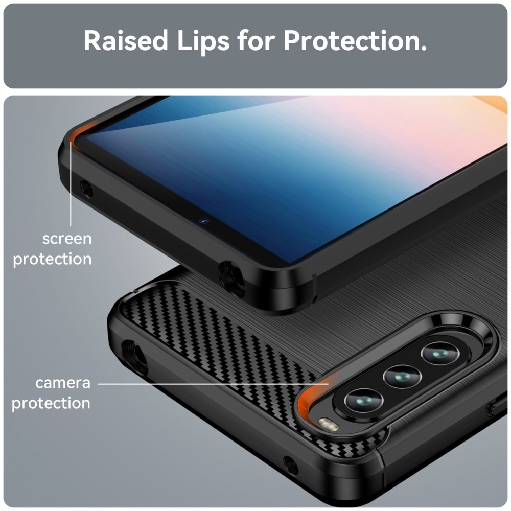 Sony Xperia 10 IV Brushed TPU Case Black