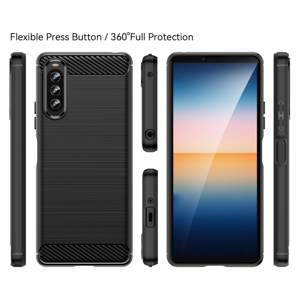 Sony Xperia 10 IV Brushed TPU Case Black