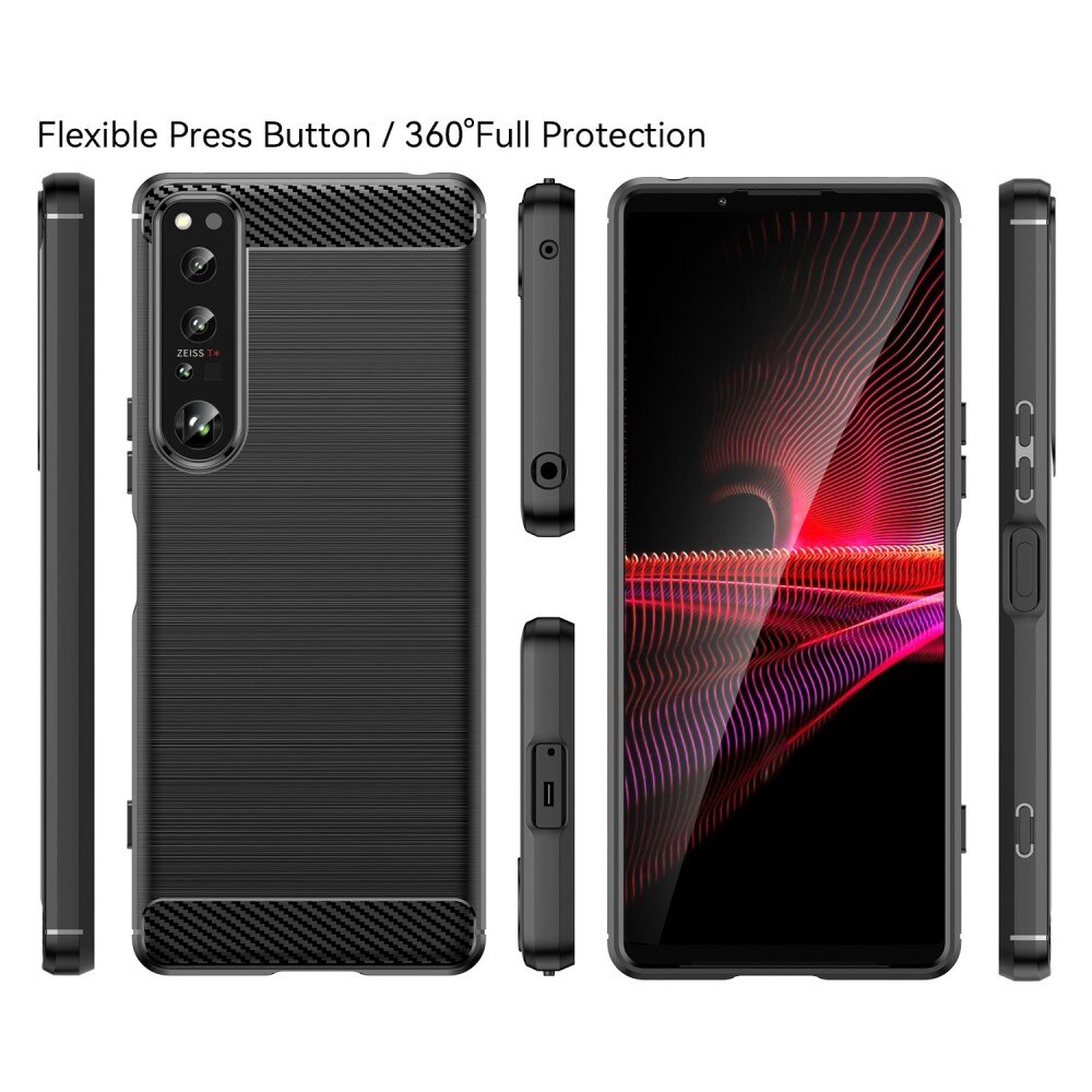 Sony Xperia 1 IV Brushed TPU Case Black