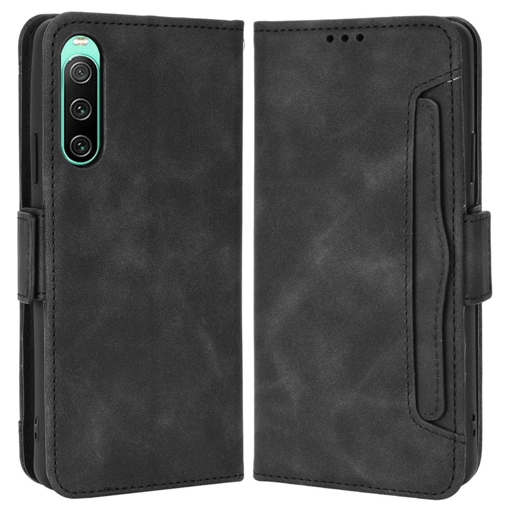 Sony Xperia 10 iV Multi Wallet Case Black