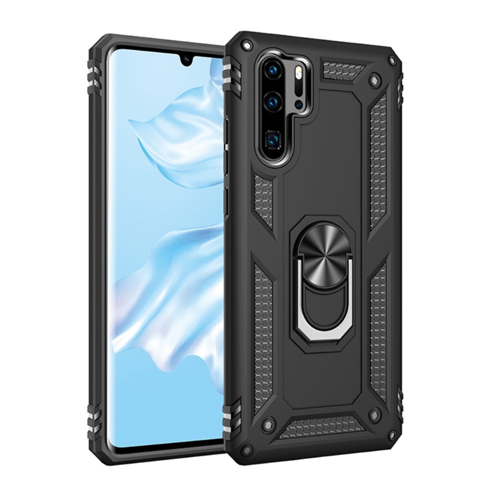 Huawei P30 Pro Hybrid Case Tech Ring Black