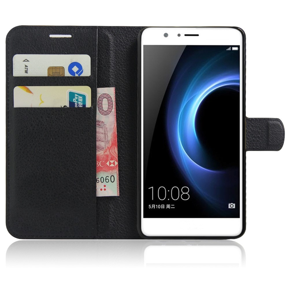 Huawei Honor 8 Wallet Book Cover Black