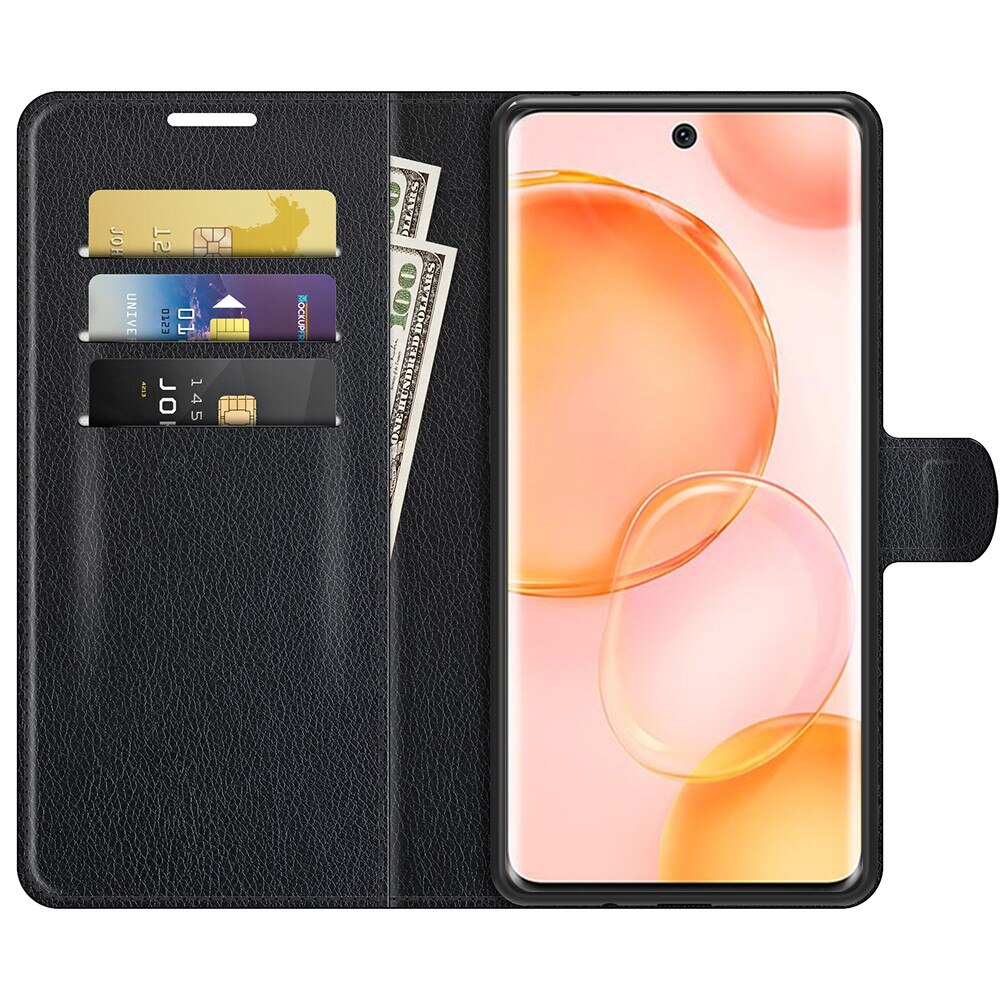  Honor 50 Wallet Book Cover Black