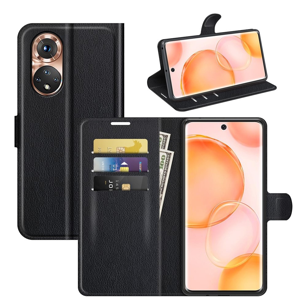  Honor 50 Wallet Book Cover Black