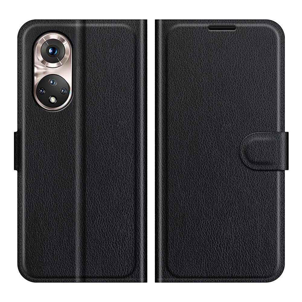 Honor 50 Pro Wallet Book Cover Black