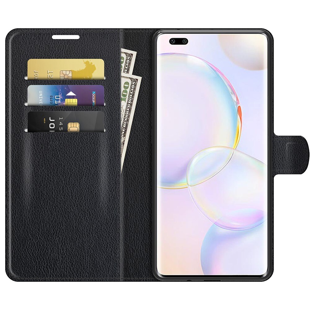  Honor 50 Pro Wallet Book Cover Black