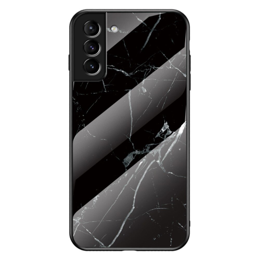 Samsung Galaxy S22 Plus Tempered Glass Case Black Marble