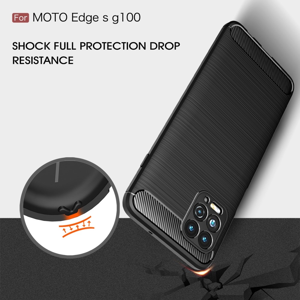 Motorola Moto G100 Brushed TPU Case Black
