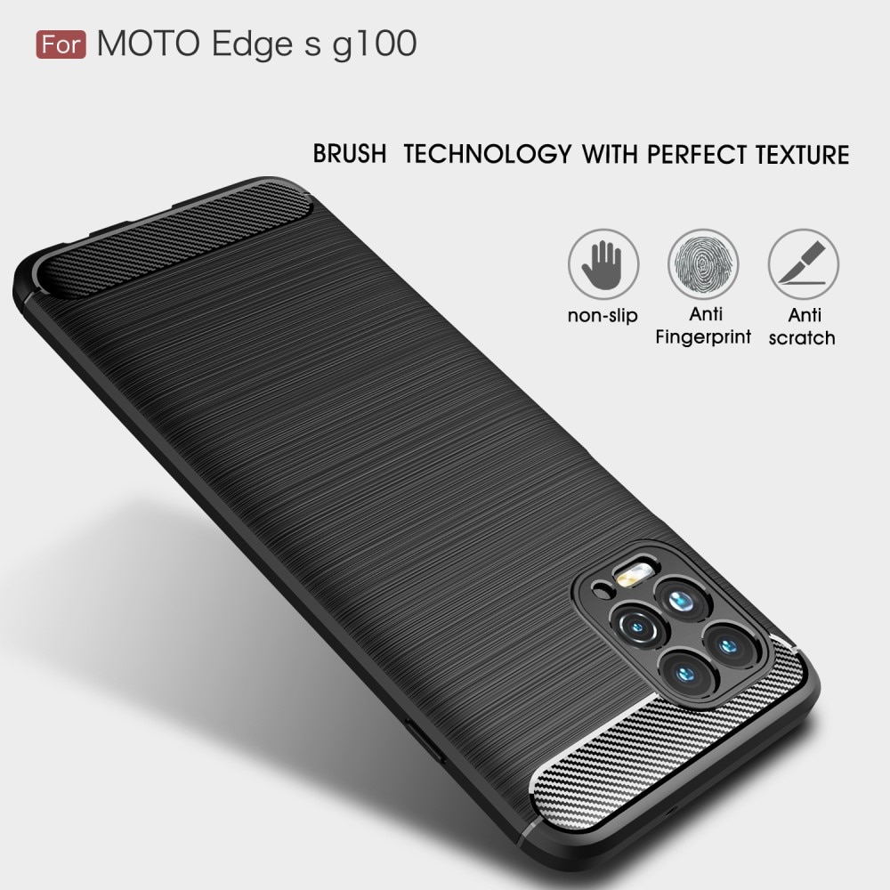 Motorola Moto G100 Brushed TPU Case Black