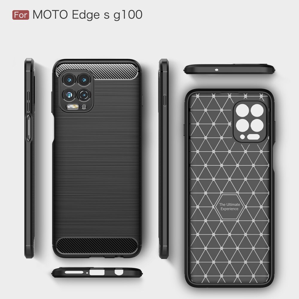 Motorola Moto G100 Brushed TPU Case Black