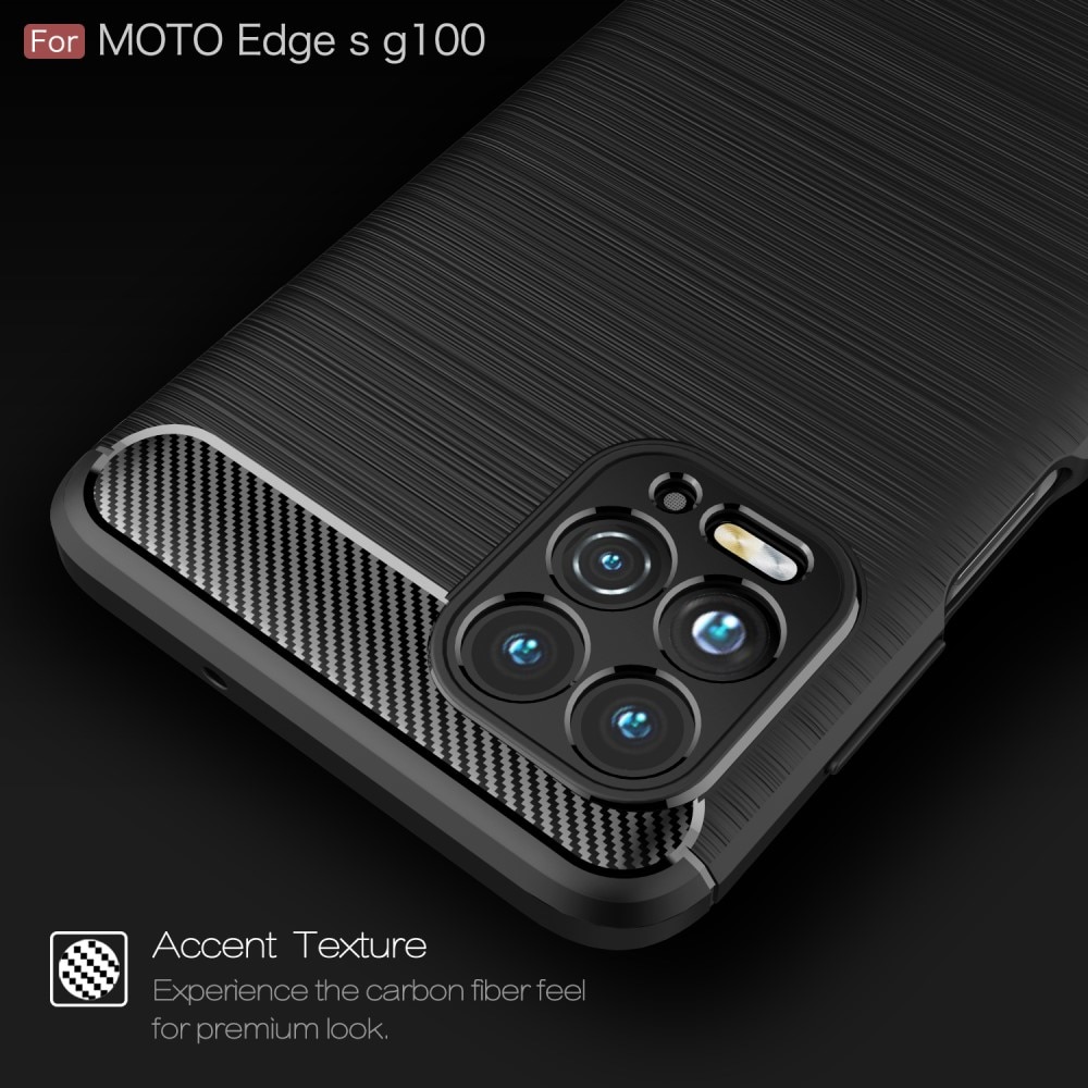 Motorola Moto G100 Brushed TPU Case Black