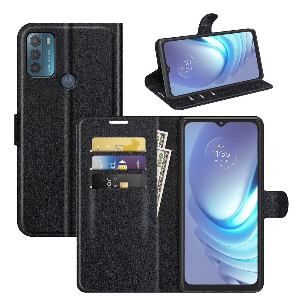 Motorola Moto G50 Wallet Book Cover Black