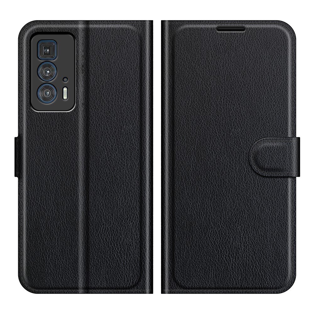 Motorola Edge 20 Pro Wallet Book Cover Black