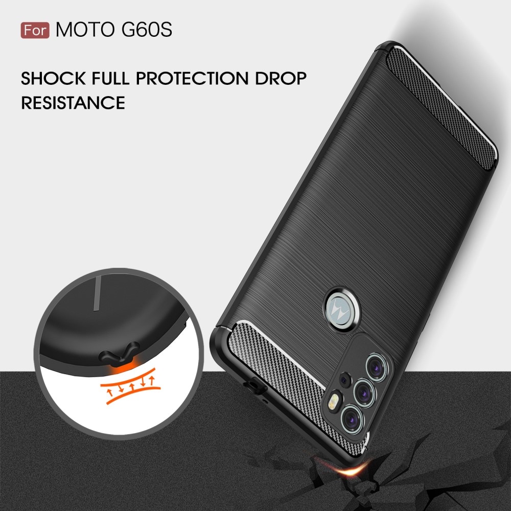 Motorola Moto G60s Brushed TPU Case Black