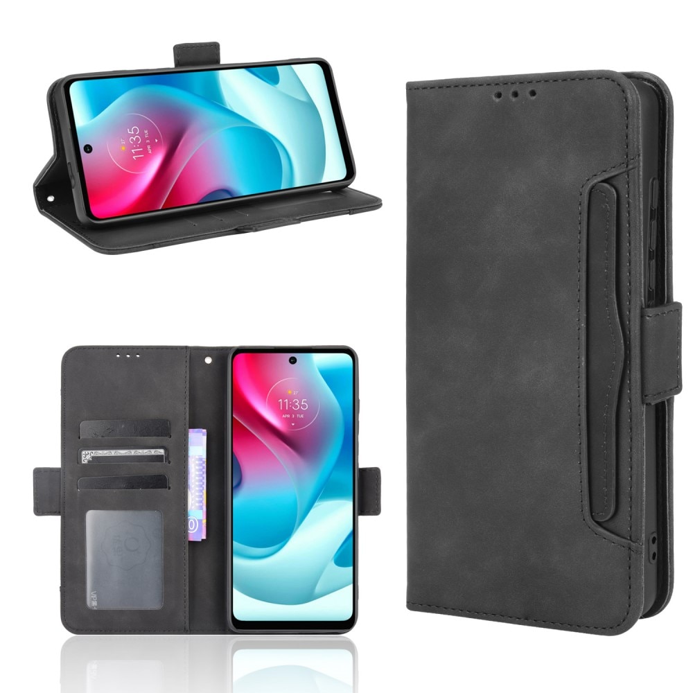 Motorola Moto G60s Multi Wallet Case Black