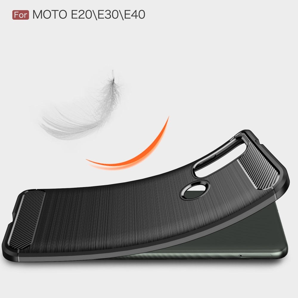 Motorola Moto E20/E30/E40 Brushed TPU Case Black