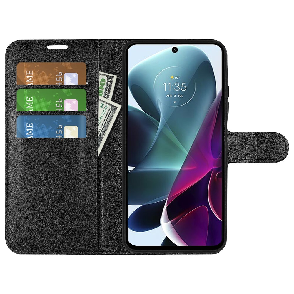 Motorola Moto G200 Wallet Book Cover Black