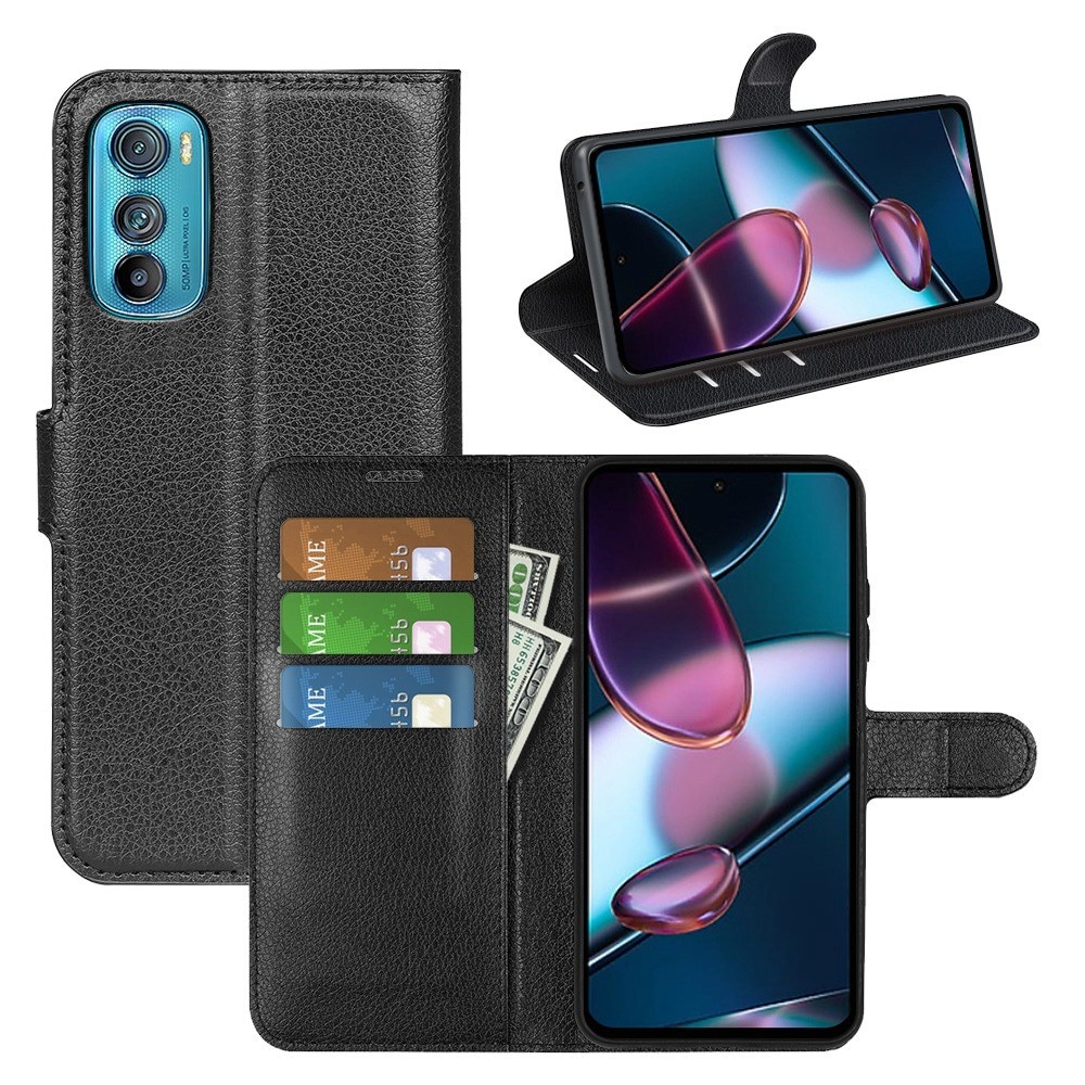 Motorola Edge 30 Wallet Book Cover Black