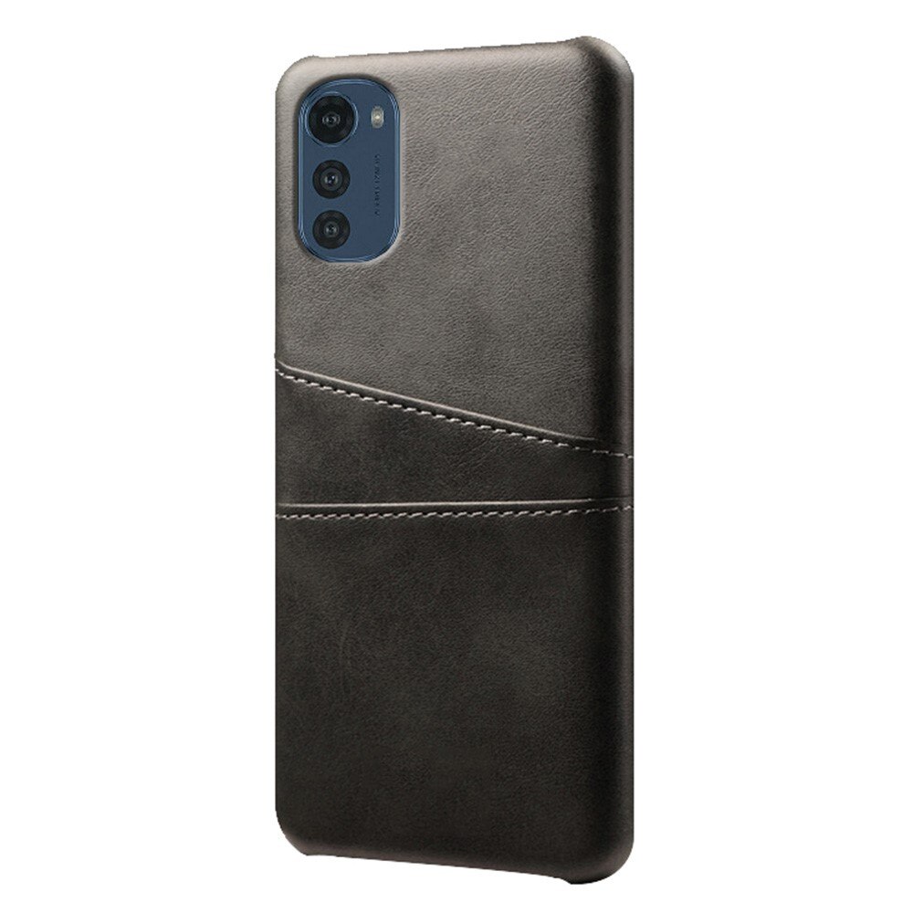 Motorola Moto E32 Card Slots Case Black