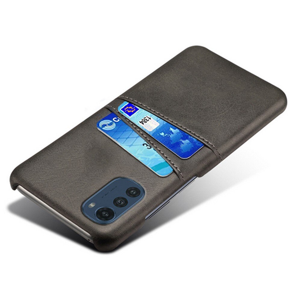 Motorola Moto E32 Card Slots Case Black