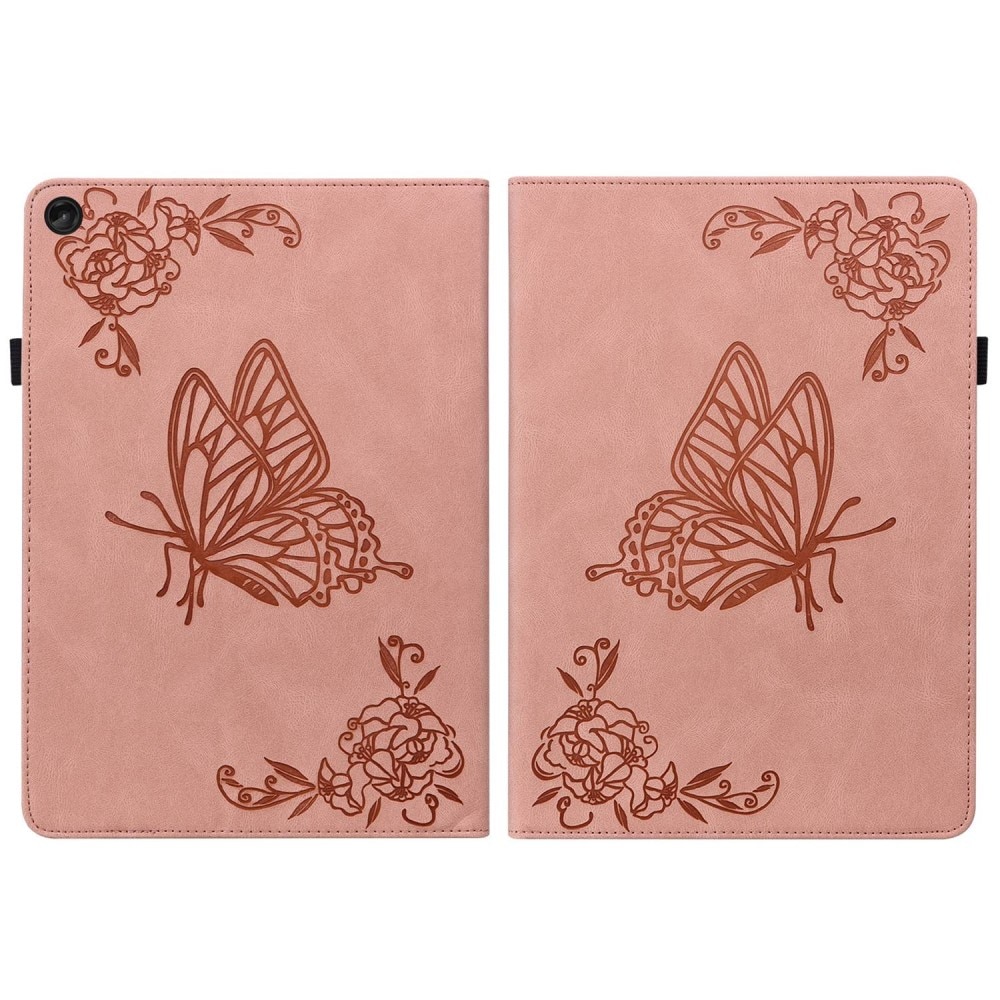 Lenovo Tab M10 (3rd gen) Leather Cover Butterflies Pink