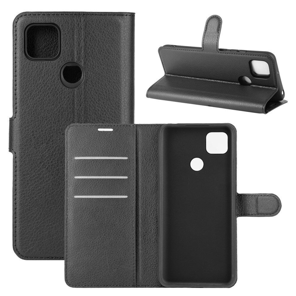 Xiaomi Redmi 9C Wallet Book Cover Black