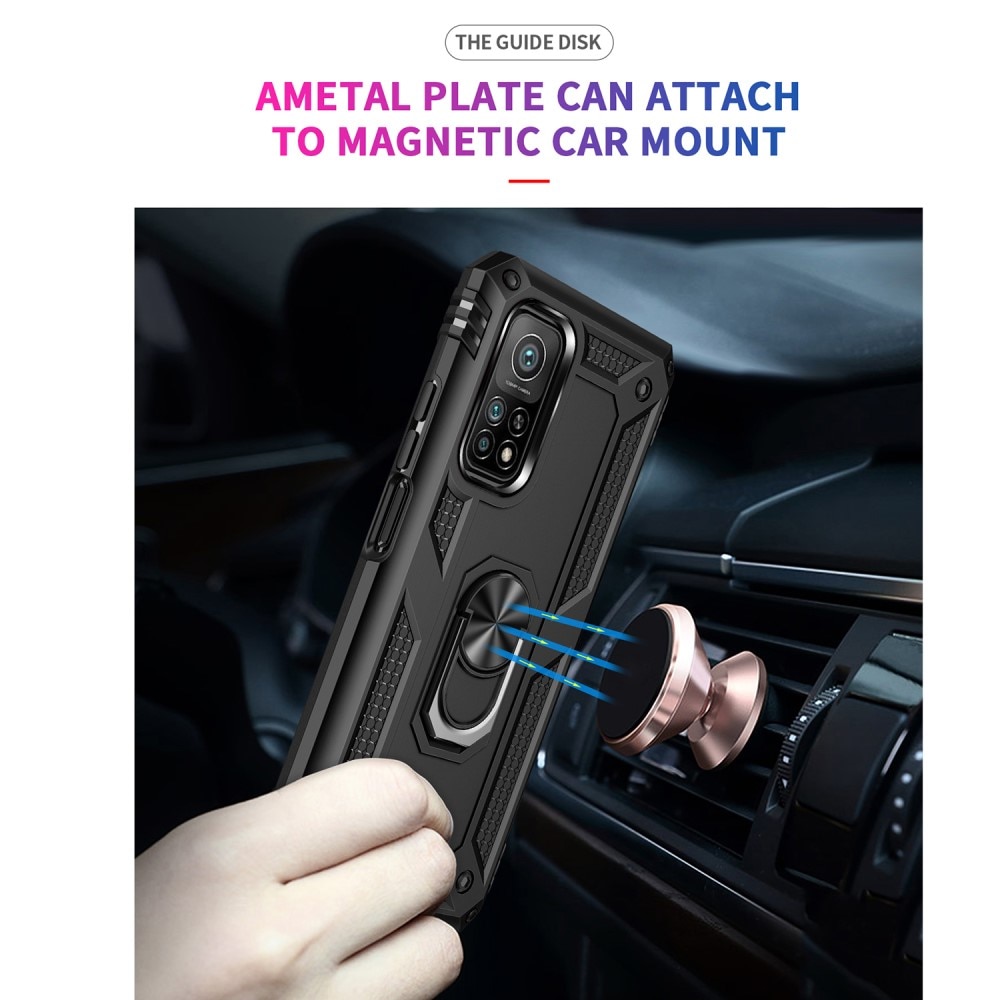 Xiaomi Mi 10T/10T Pro Hybrid Case Tech Ring Black
