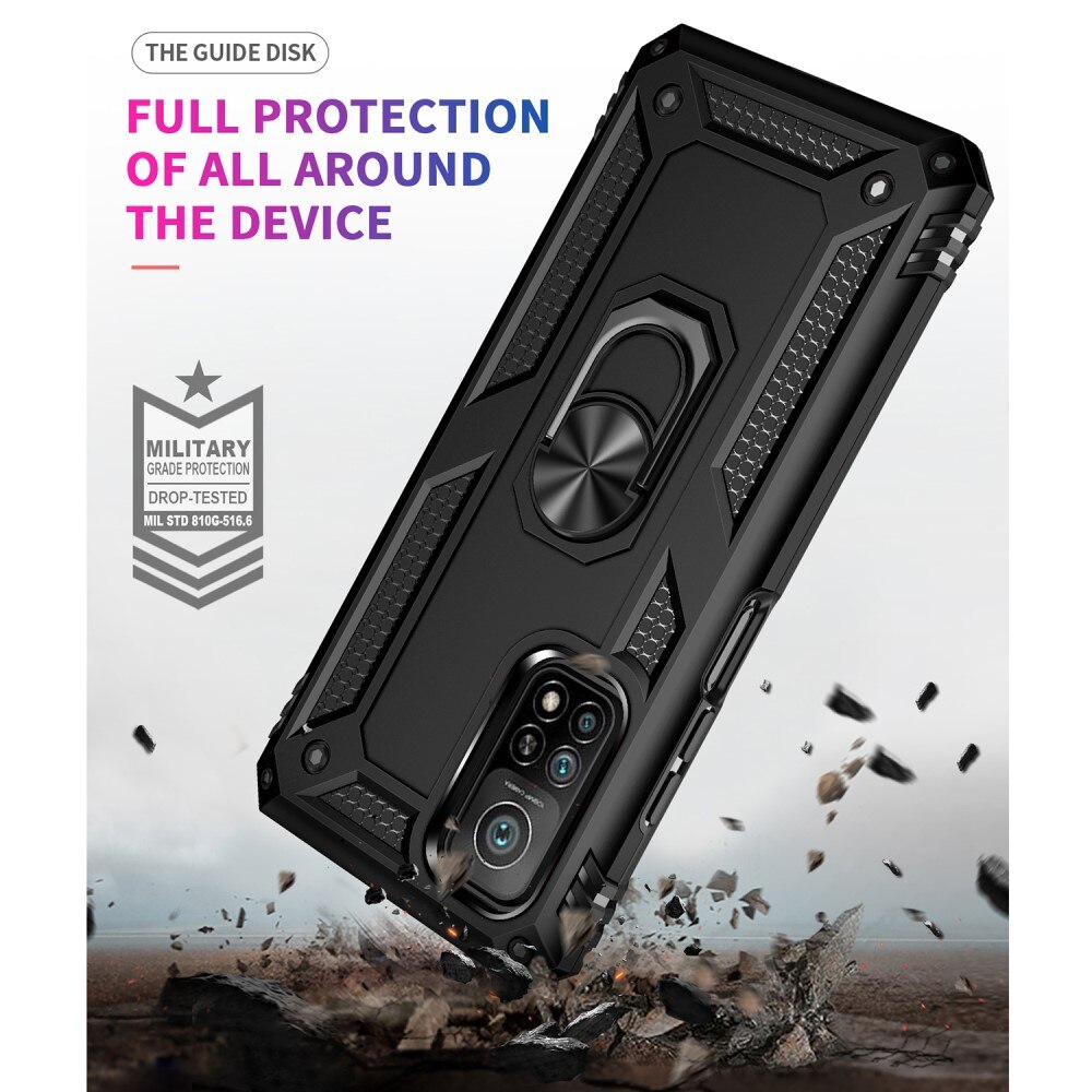 Xiaomi Mi 10T/10T Pro Hybrid Case Tech Ring Black