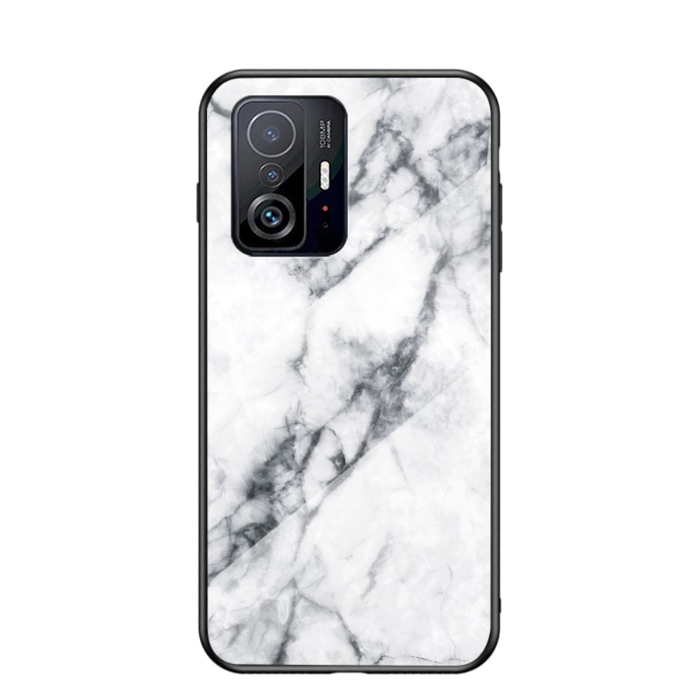 Xiaomi 11T/11T Pro Tempered Glass Case White Marble