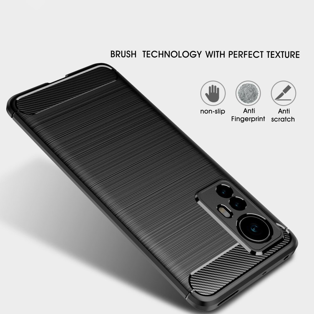 Xiaomi 12 Brushed TPU Case Black