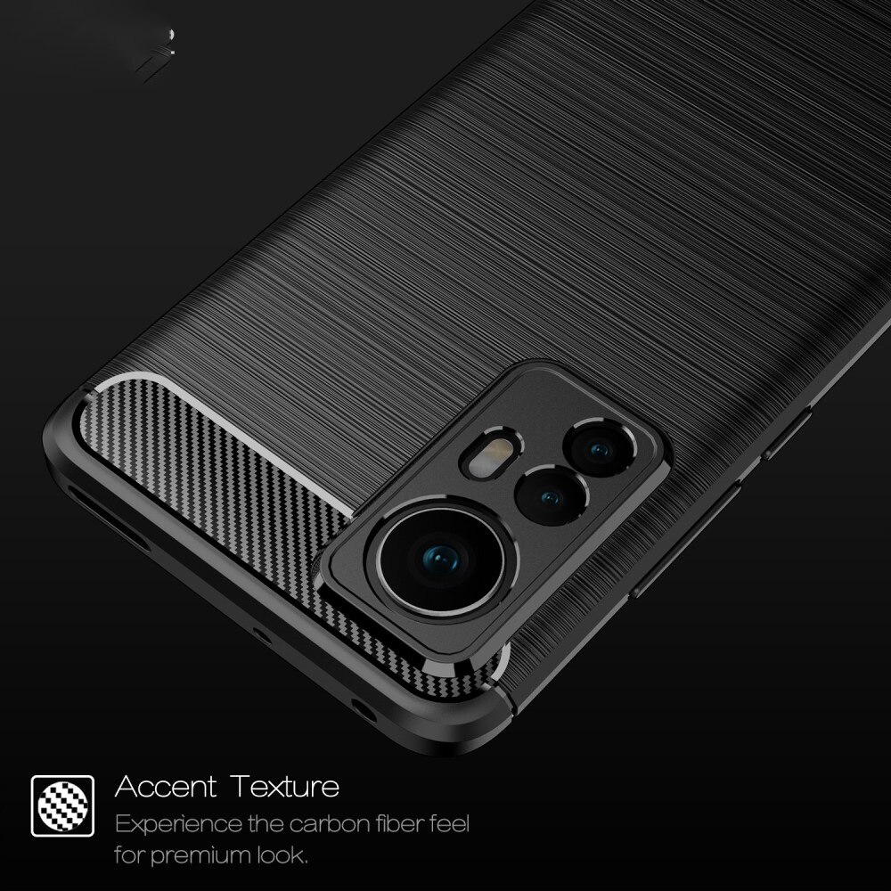 Xiaomi 12 Brushed TPU Case Black