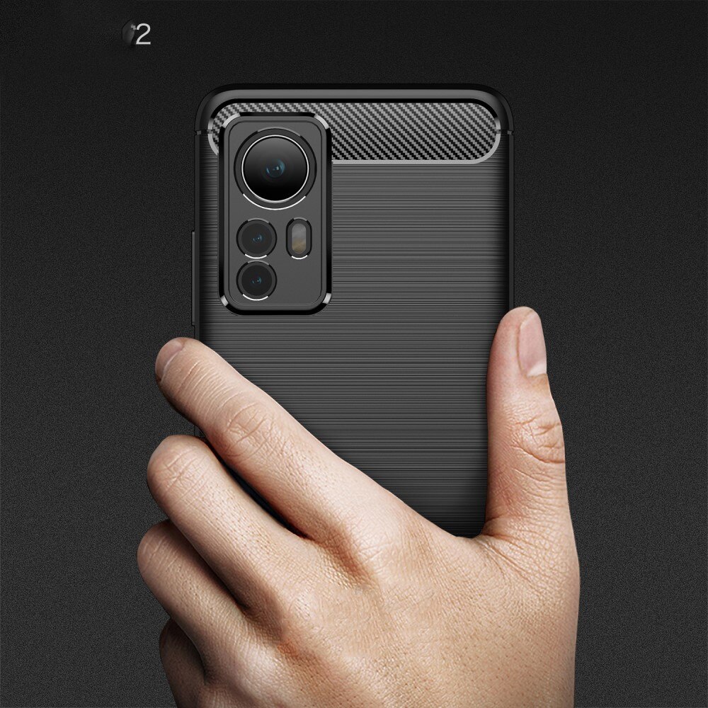 Xiaomi 12 Brushed TPU Case Black