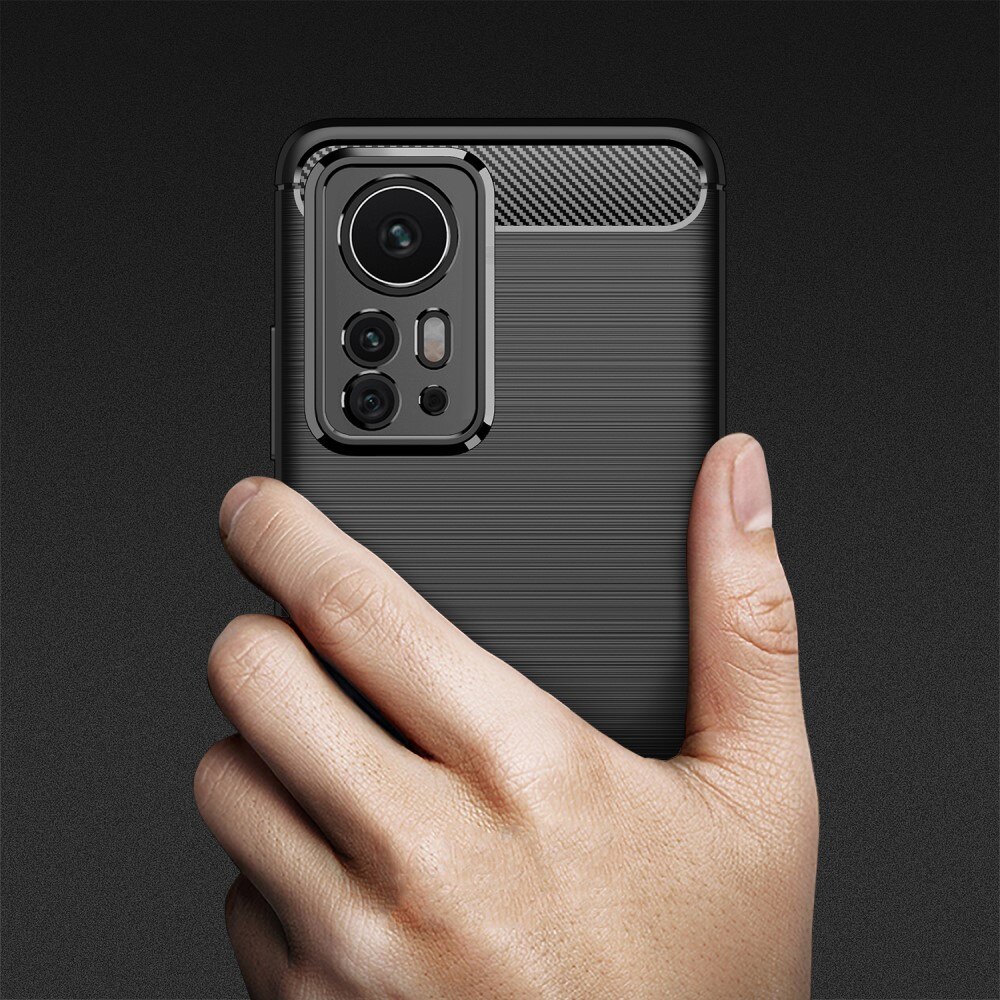 Xiaomi 12 Pro Brushed TPU Case Black