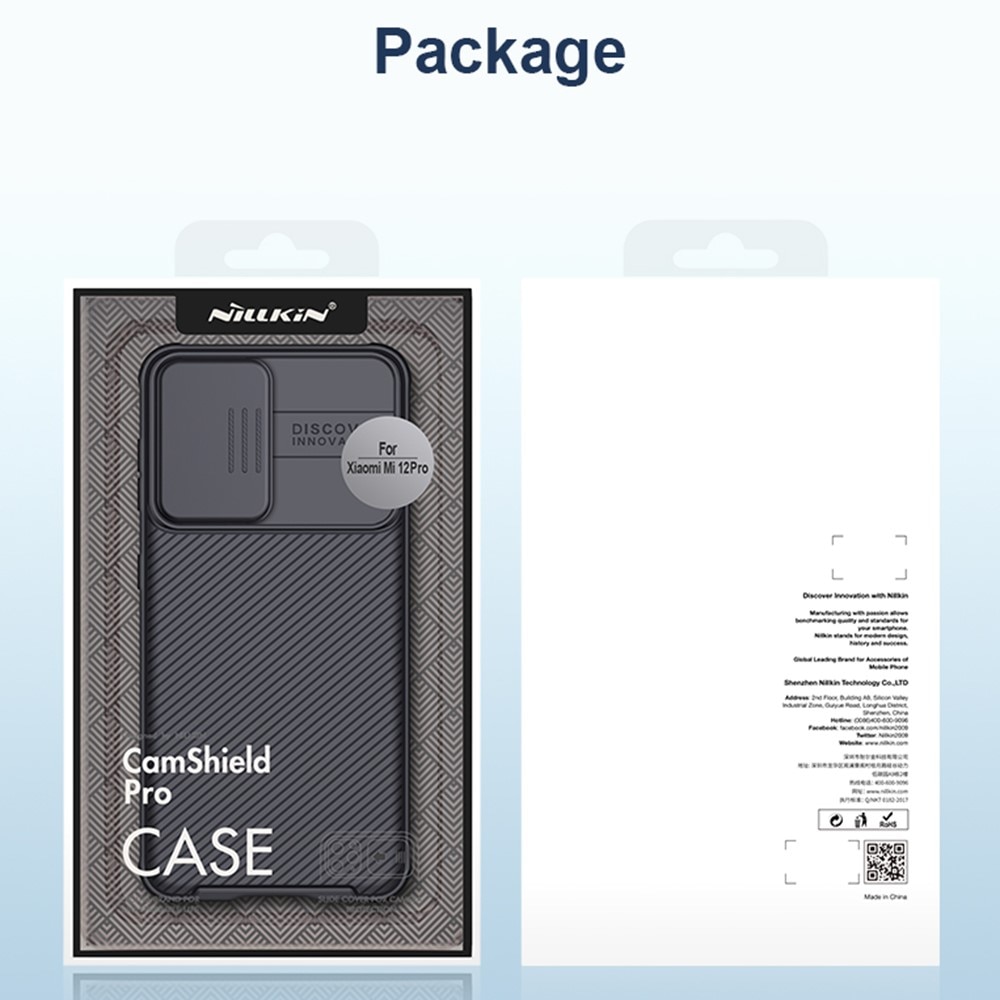 Xiaomi 12 Pro CamShield Case Black