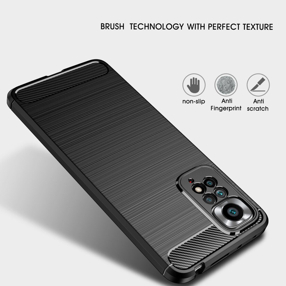 Xiaomi Redmi Note 11 Pro Brushed TPU Case Black