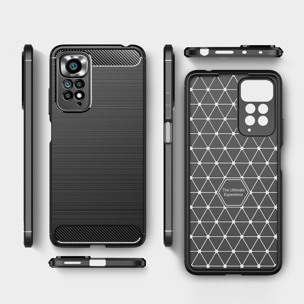 Xiaomi Redmi Note 11 Pro Brushed TPU Case Black