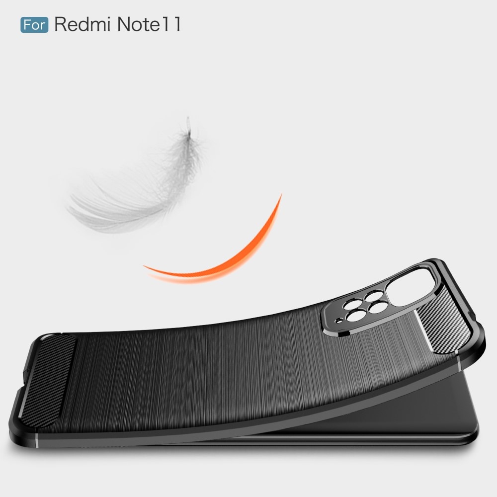 Xiaomi Redmi Note 11 Brushed TPU Case Black