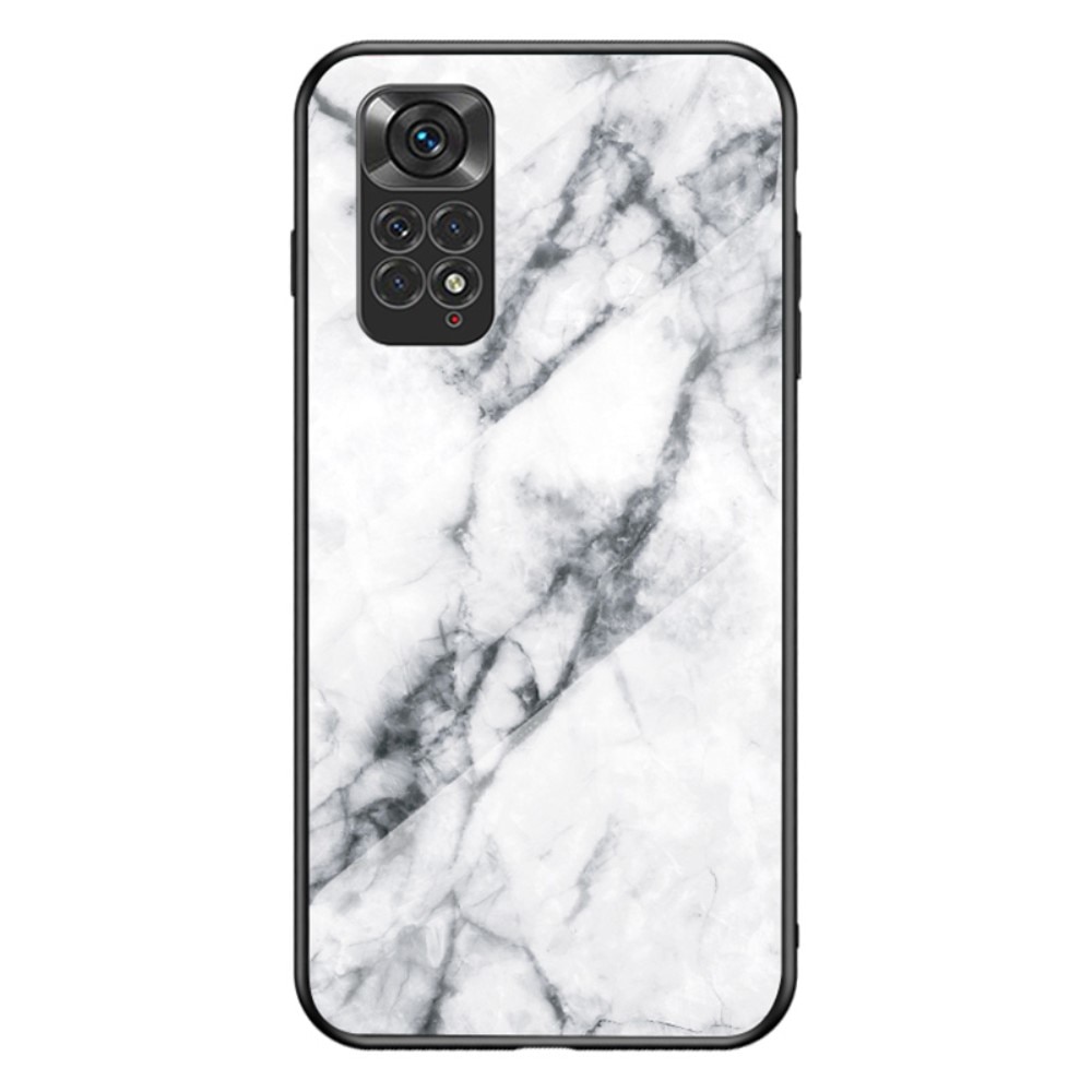 Xiaomi Redmi Note 11 Tempered Glass Case White Marble