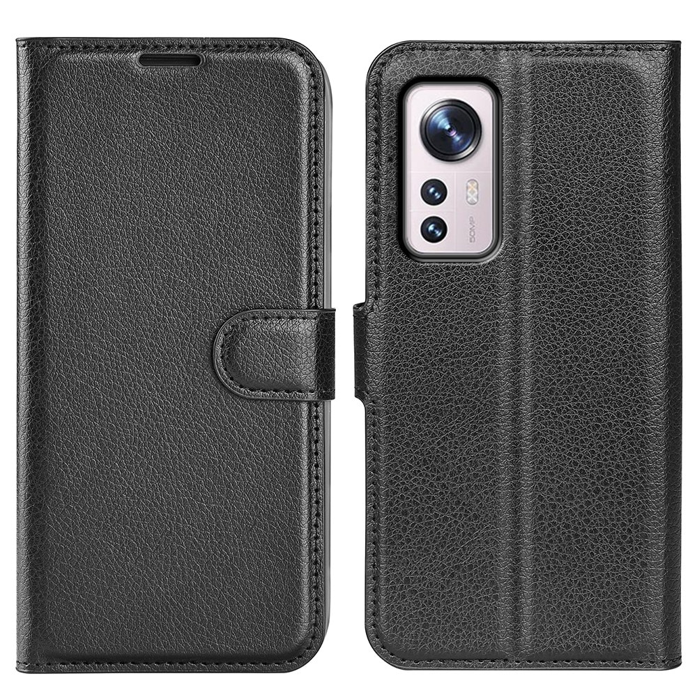 Xiaomi 12 Wallet Book Cover Black