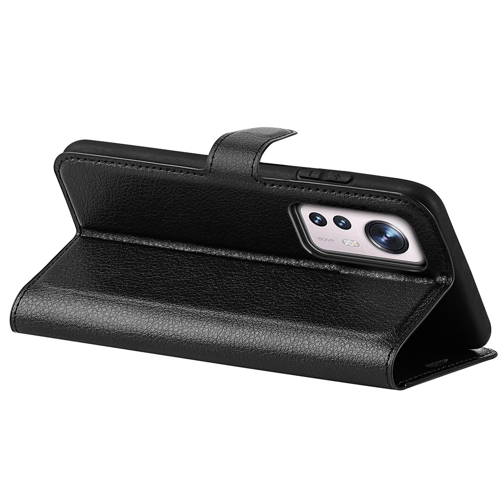 Xiaomi 12 Wallet Book Cover Black