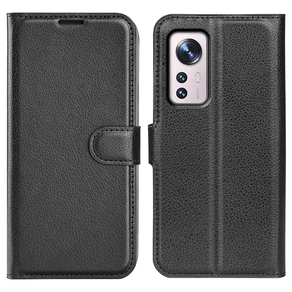 Xiaomi 12 Pro Wallet Book Cover Black