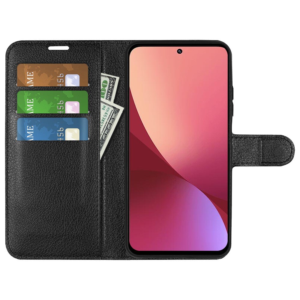 Xiaomi 12 Pro Wallet Book Cover Black