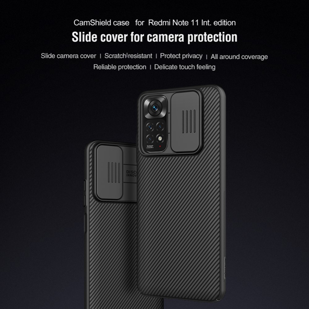 Xiaomi Redmi Note 11 CamShield Case Black