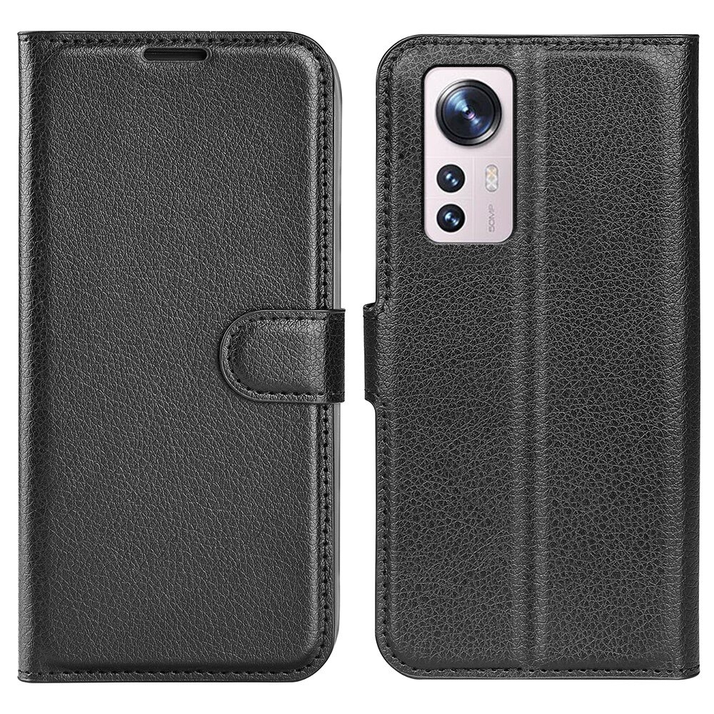 Wallet Book Cover Xiaomi 12 Lite Black