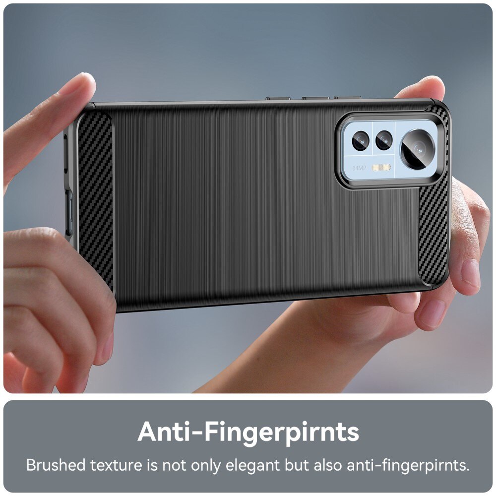 Xiaomi 12 Lite Brushed TPU Case Black