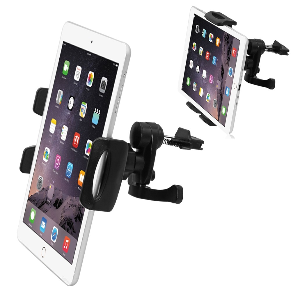 Tablet Holder Car Air Vent Mount up to 11" Black