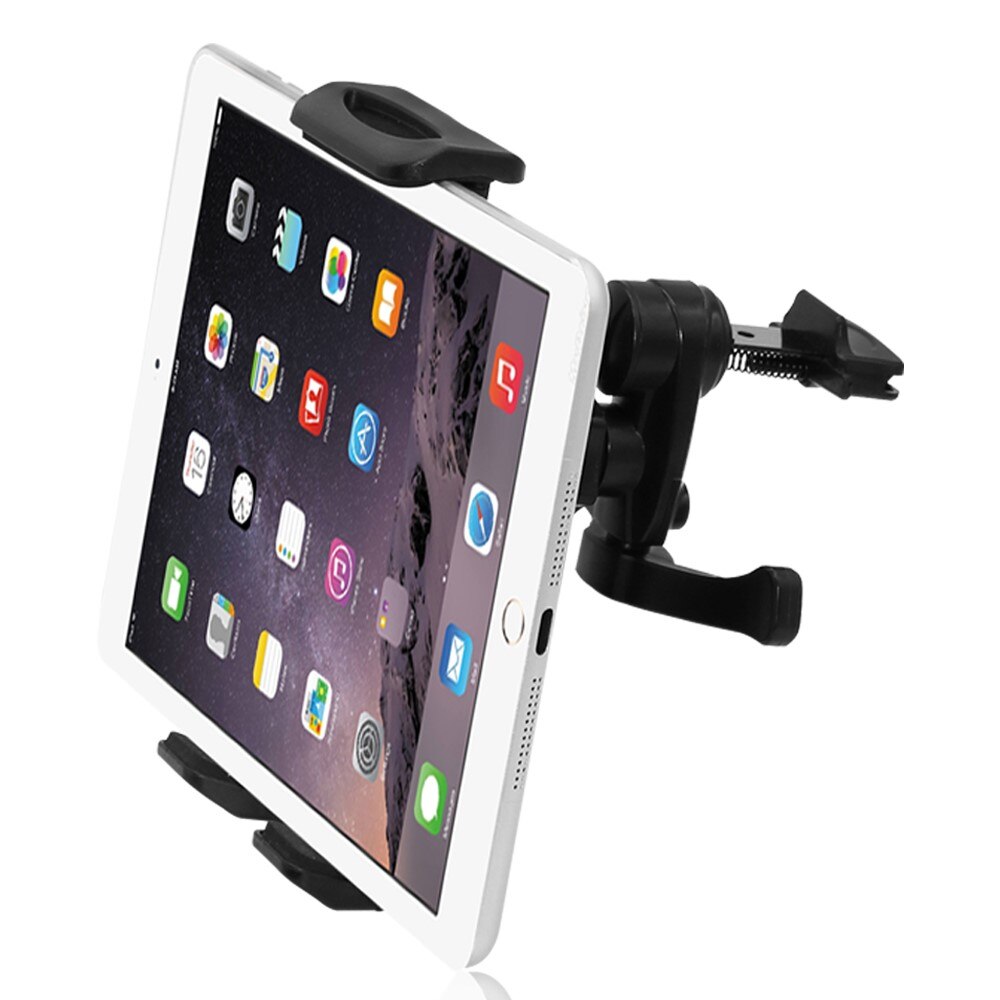 Tablet Holder Car Air Vent Mount up to 11" Black