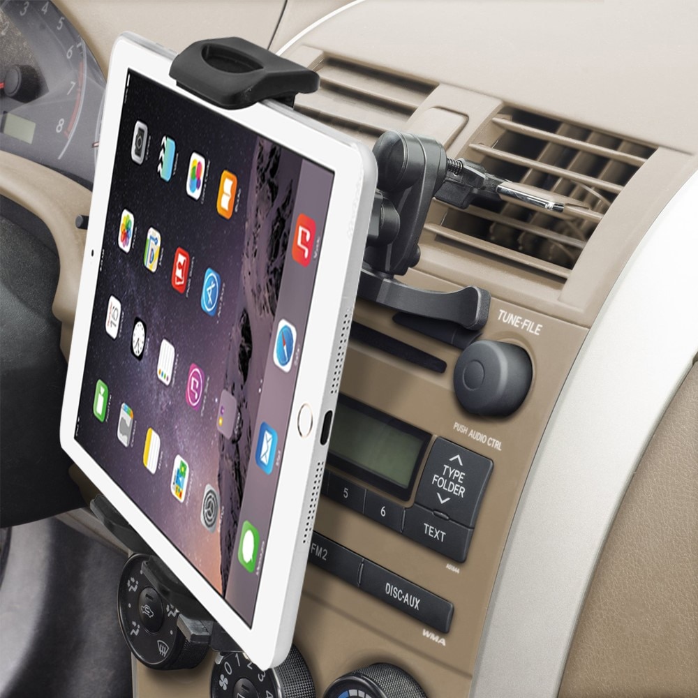 Tablet Holder Car Air Vent Mount up to 11" Black