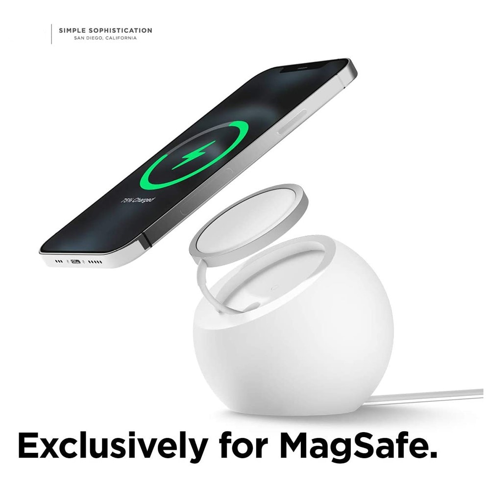 Round  Charging Stand for MagSafe Charger White